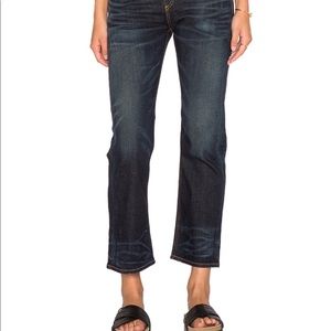 Rag & Bone cropped straight leg jean